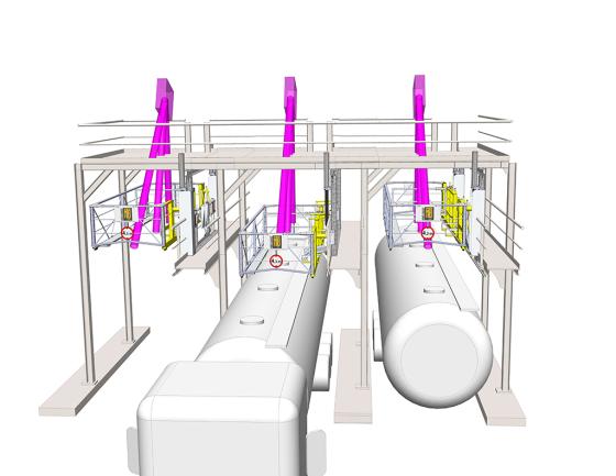 plan poste accès sécurisé citerne 3D, Pacquet