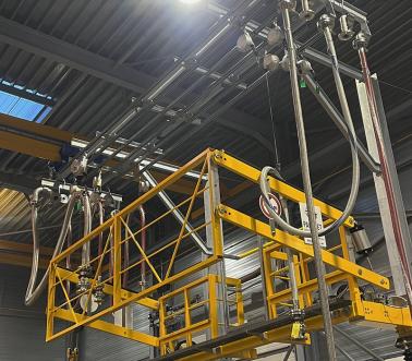 Pacquet, poste de chargement porte flexible Pacquet, poste de chargement porte flexible