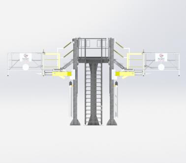 Plataforma de acceso a domo de cisterna Monte et Baisse, Pacquet