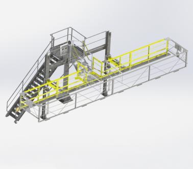 Plataforma de acceso a domo de cisterna Monte et Baisse, Pacquet