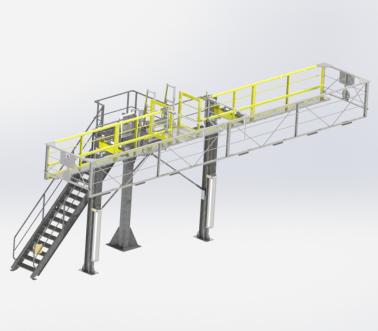 Plataforma de acceso a domo de cisterna Monte et Baisse, Pacquet