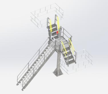 Poste de chargement standard double, Pacquet