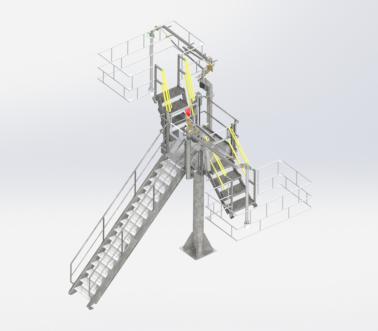 Plataforma de acceso en domo de cisterna estándar, Pacquet