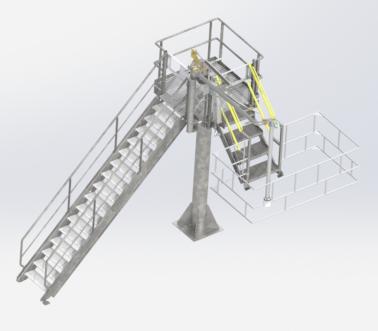 Plataforma de acceso en domo de cisterna estándar, Pacquet