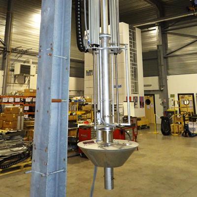 Telescooplader voor topbelading van tanks, Pacquet